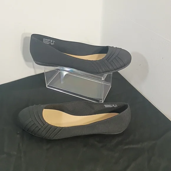 American Eagle Womens SZ 13 Ballet Flats Black Fabric Casual Slip On Shoe - Picture 3 of 8